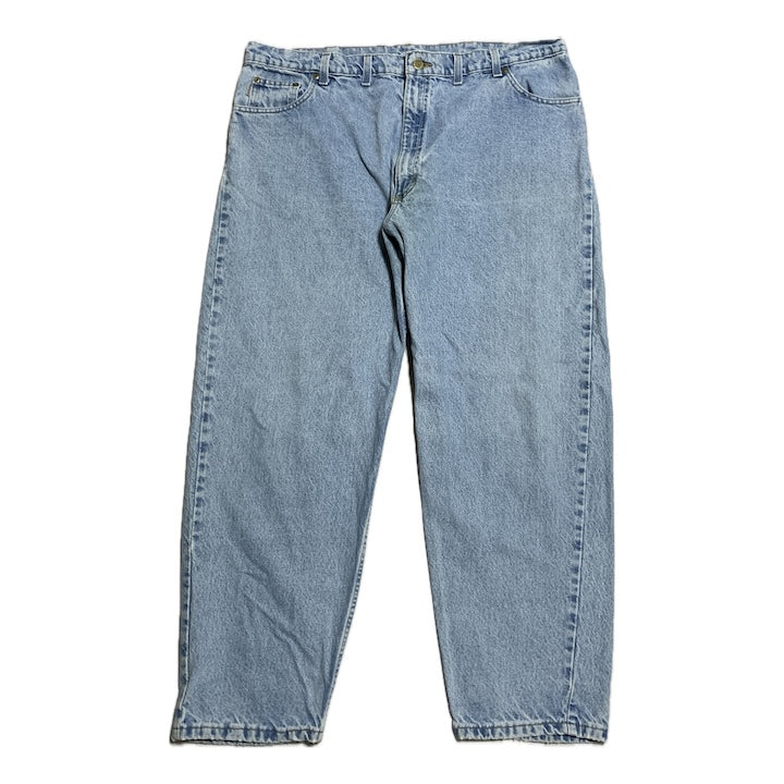 カーハート Carhartt デニム スカイブルー 革パッチ W44 L30 メンズ