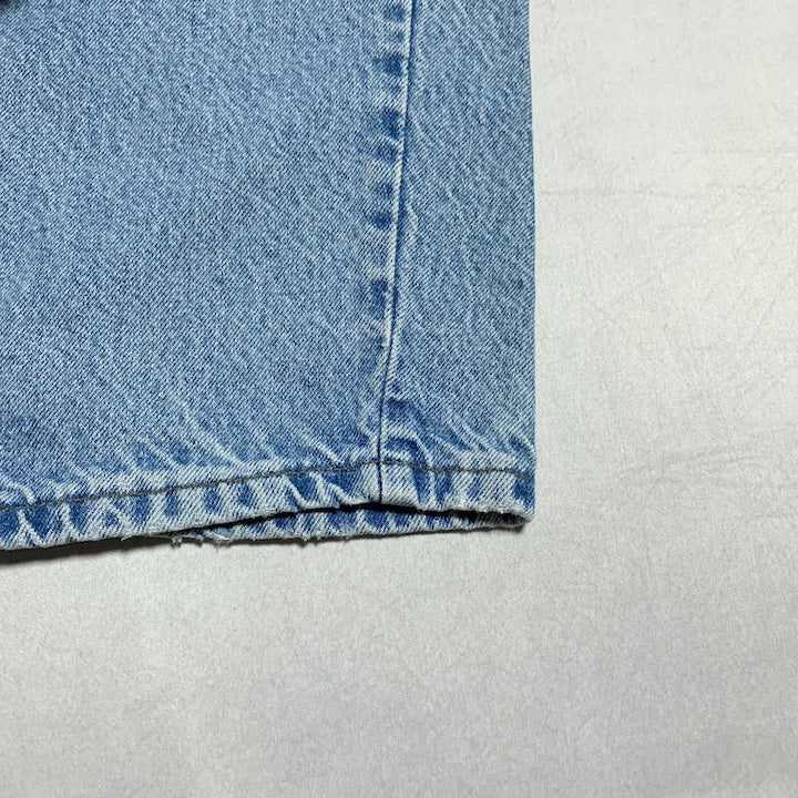 カーハート Carhartt デニム スカイブルー 革パッチ W44 L30 メンズ