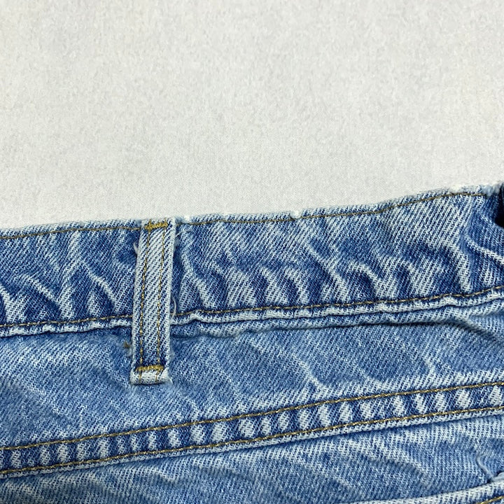 カーハート Carhartt デニム スカイブルー 革パッチ W44 L32 メンズ