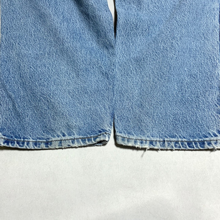 カーハート Carhartt デニム スカイブルー 革パッチ W44 L32 メンズ