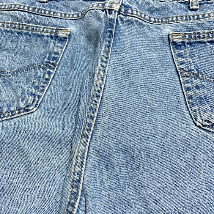 カーハート Carhartt デニム スカイブルー 革パッチ W44 L32 メンズ