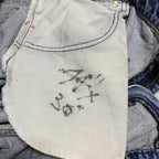 カーハート Carhartt デニム スカイブルー 革パッチ W44 L32 メンズ