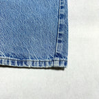 カーハート Carhartt デニム スカイブルー 革パッチ 推定W44 L32 メンズ