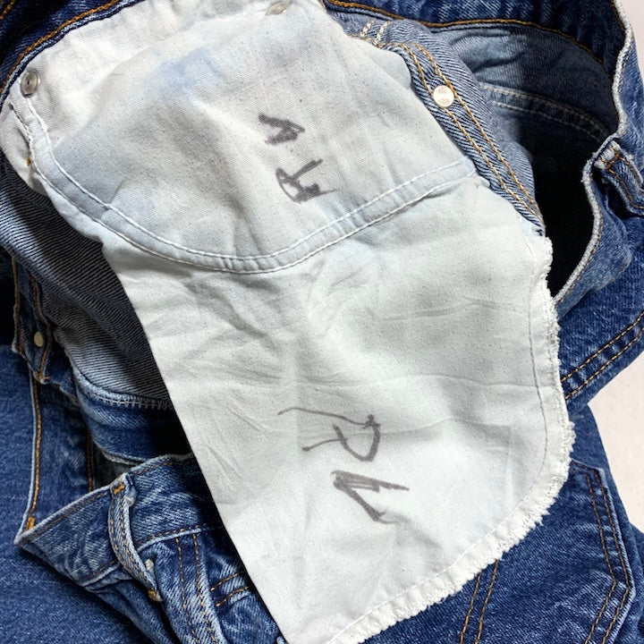 ディッキーズ Dickies デニム ブルー オーバーサイズ W42 L30 メンズ