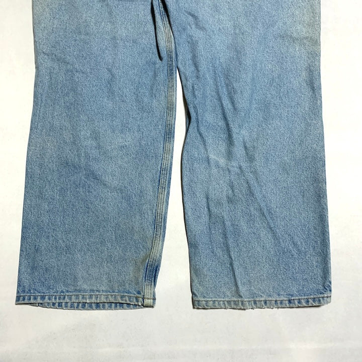 カーハート Carhartt デニム メキシコ製 スカイブルー 革パッチ W44 L30 メンズ