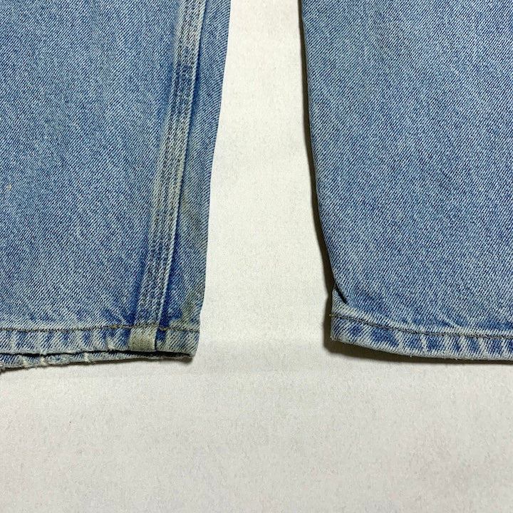 カーハート Carhartt デニム メキシコ製 スカイブルー 革パッチ W44 L30 メンズ