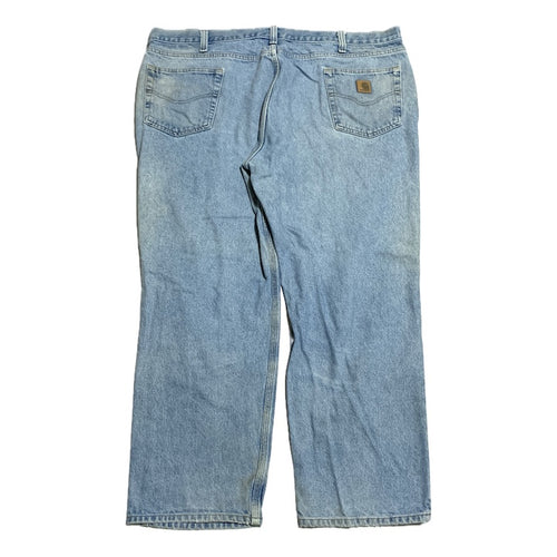 カーハート Carhartt デニム メキシコ製 スカイブルー 革パッチ W44 L30 メンズ