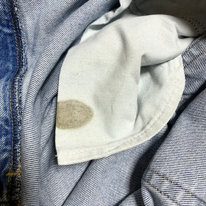 カーハート Carhartt デニム メキシコ製 スカイブルー 革パッチ  W42 L30 メンズ
