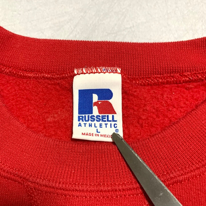 ラッセル Russell Athletic スウェット 90s メキシコ製 レッド メンズL