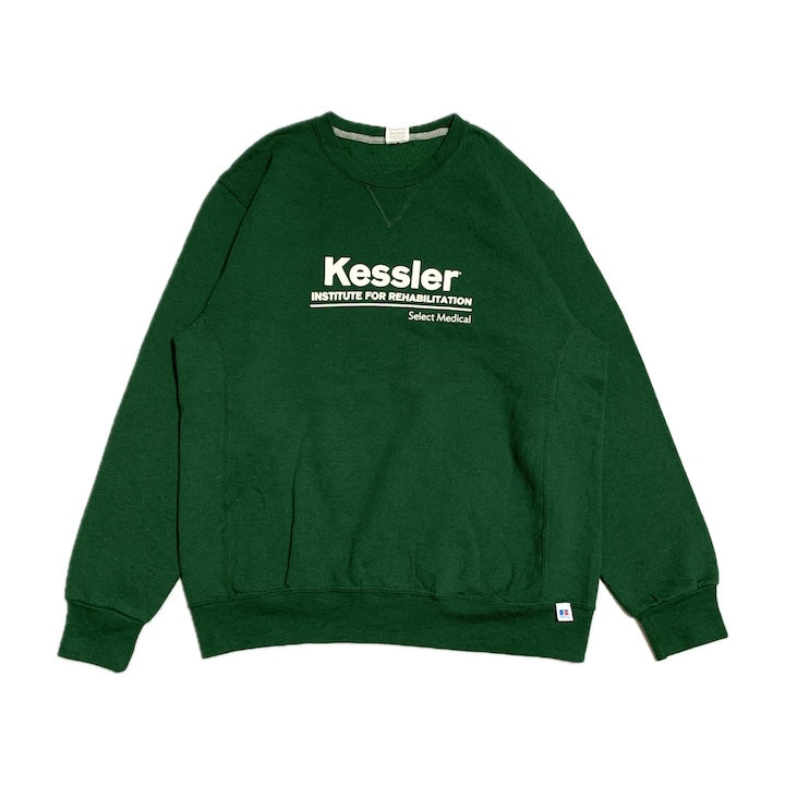 ラッセル Russell Athletic スウェット 企業ロゴ グリーン メンズL