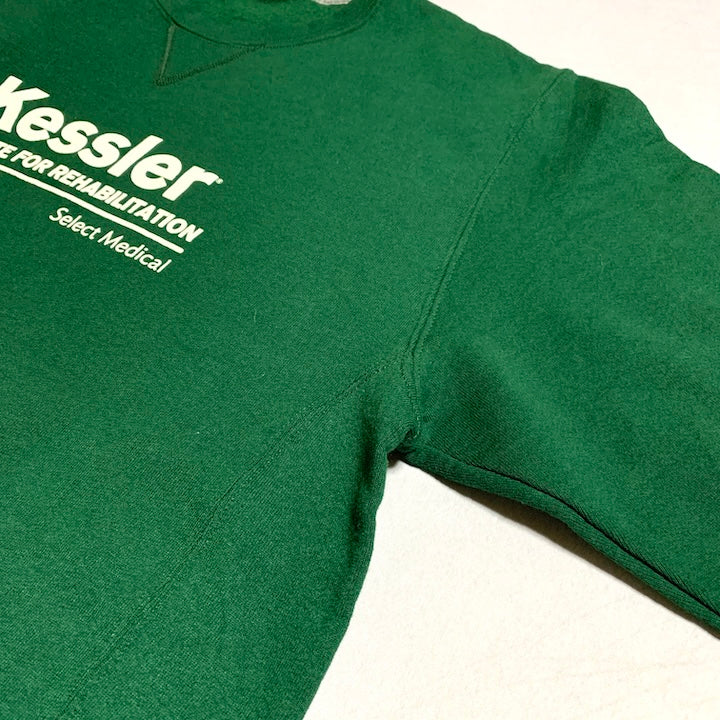 ラッセル Russell Athletic スウェット 企業ロゴ グリーン メンズL
