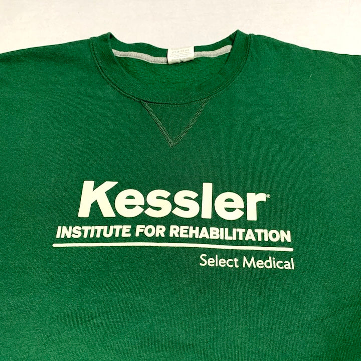 ラッセル Russell Athletic スウェット 企業ロゴ グリーン メンズL