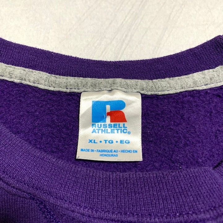 ラッセル Russell Athletic スウェット バレーボール パープル メンズXL