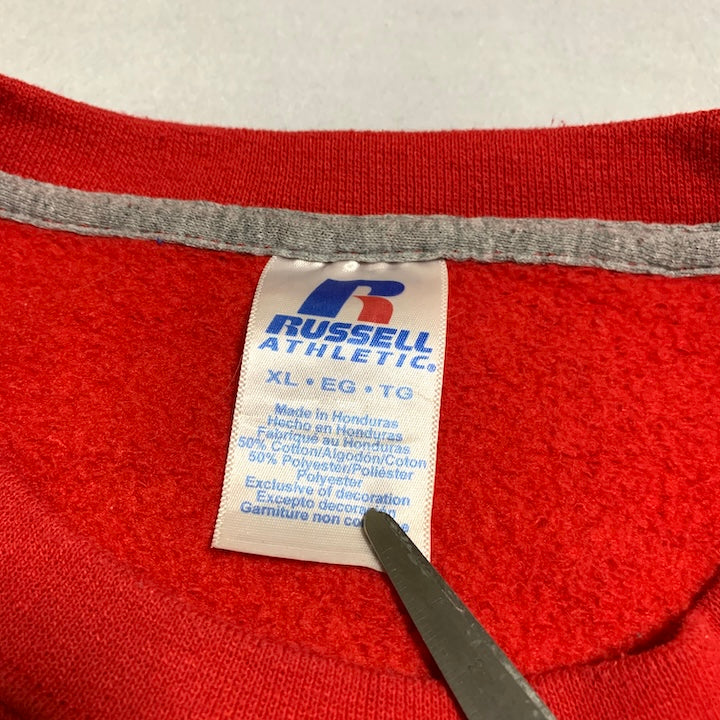 ラッセル Russell Athletic スウェット バレーボール レッド メンズXL