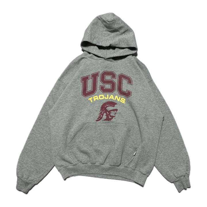 ラッセル Russell Athletic パーカー カレッジ 南カリフォルニア大学 USC グレー メンズL