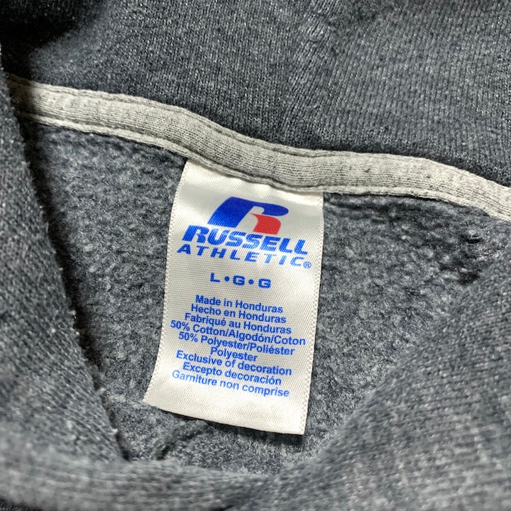 ラッセル Russell Athletic パーカー カレッジ モホーク大学 グレー メンズL