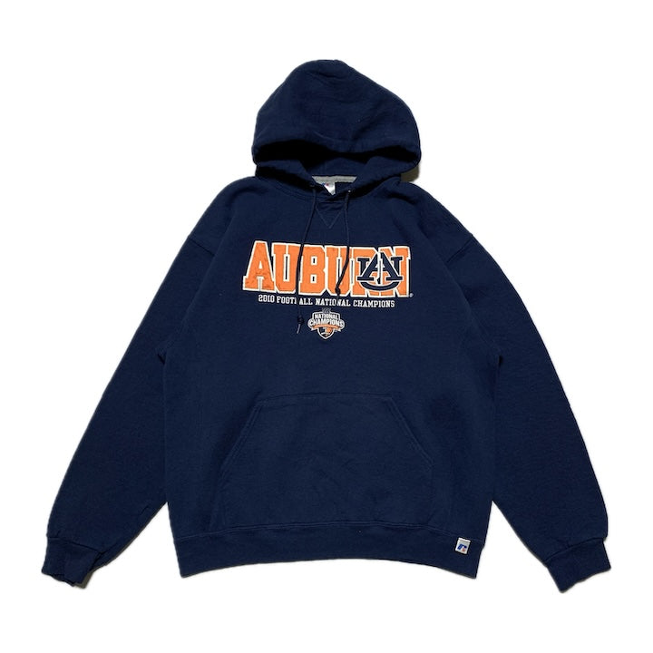 ラッセル Russell Athletic パーカー カレッジ オーバーン大学 ネイビー メンズL