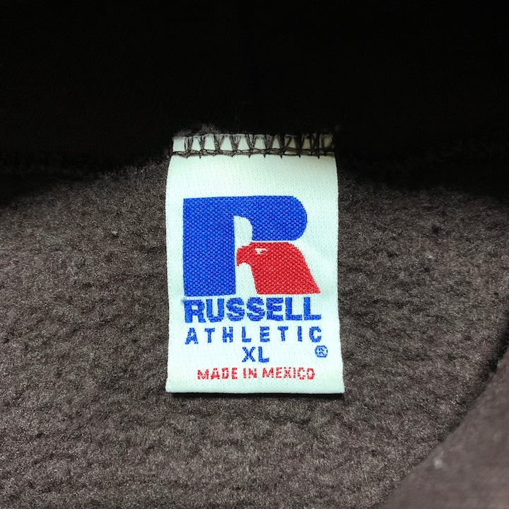 ラッセル Russell Athletic パーカー 90s カレッジ ミズーリ大学 ブラウン メンズXL
