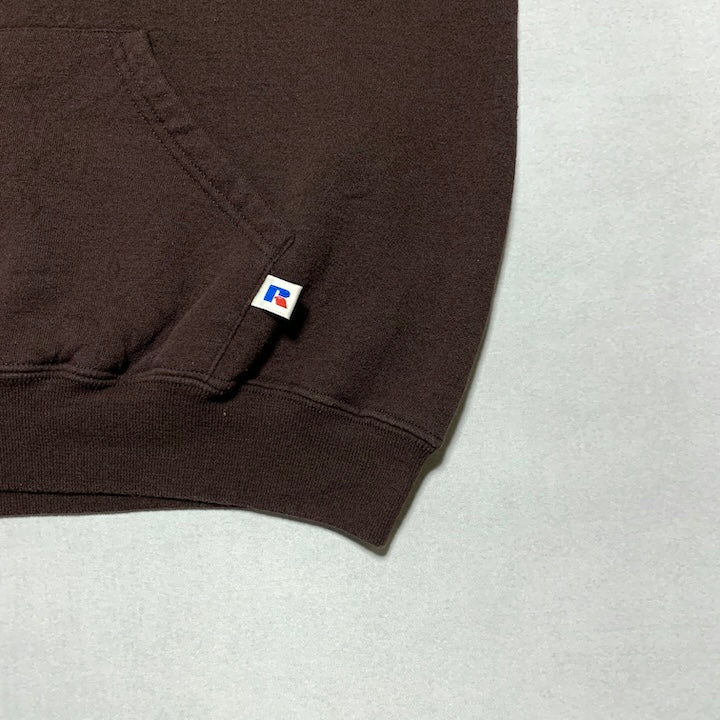 ラッセル Russell Athletic パーカー 90s カレッジ ミズーリ大学 ブラウン メンズXL