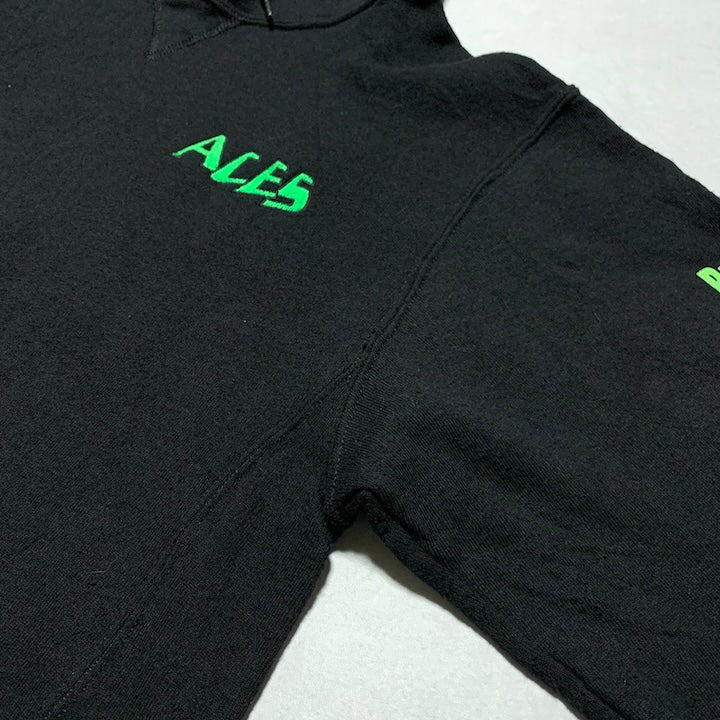 ラッセル Russell Athletic パーカー ブラック 刺繍ロゴ メンズS