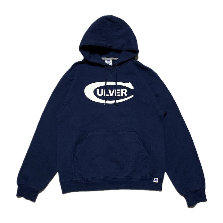 ラッセル Russell Athletic パーカー バンド ネイビー メンズM