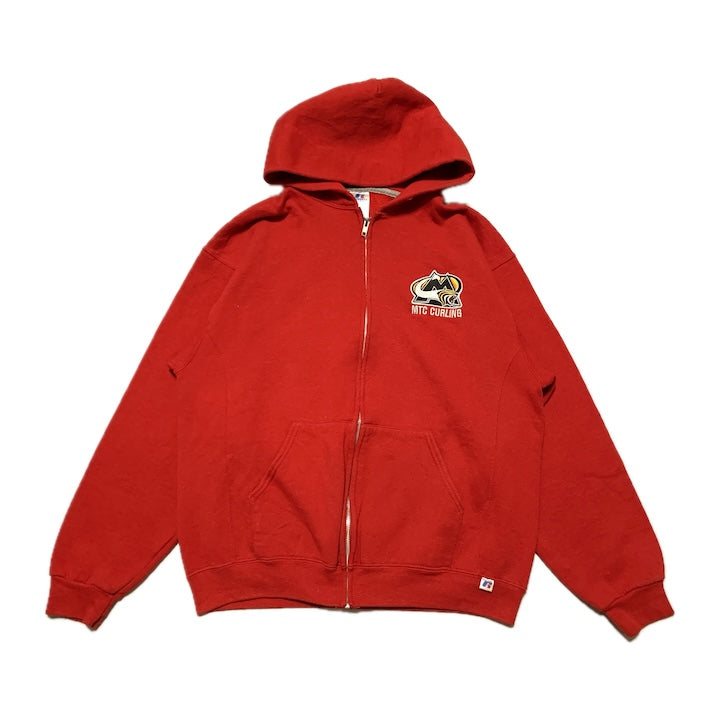 ラッセル Russell Athletic フルジップパーカー レッド メンズL