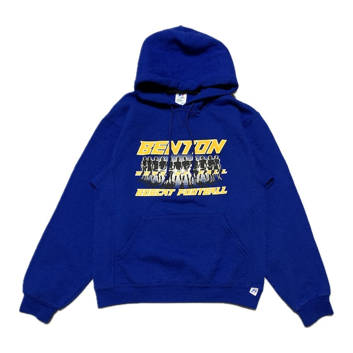 ラッセル Russell Athletic パーカー フットボール ブルー メンズS