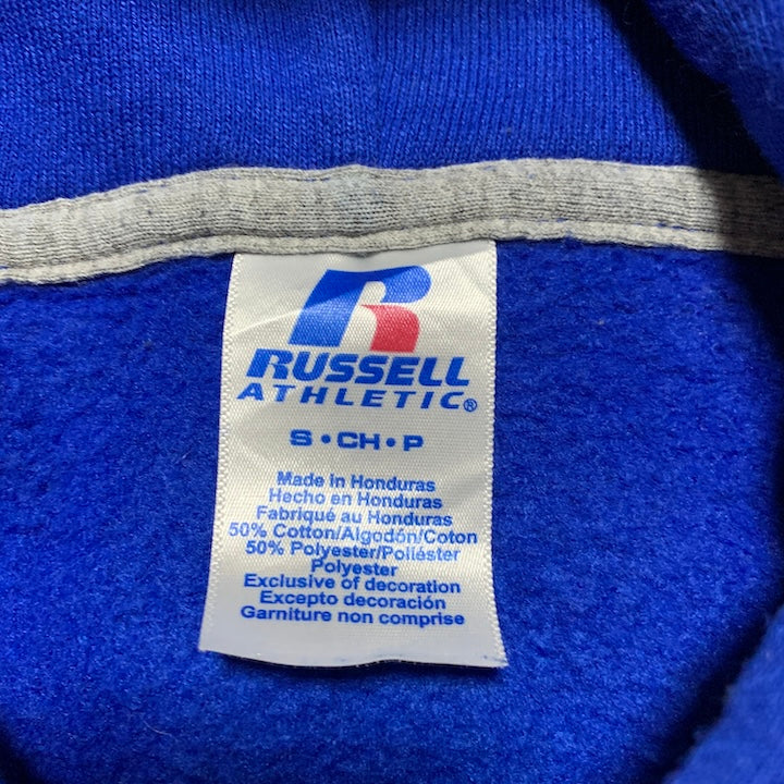 ラッセル Russell Athletic パーカー フットボール ブルー メンズS