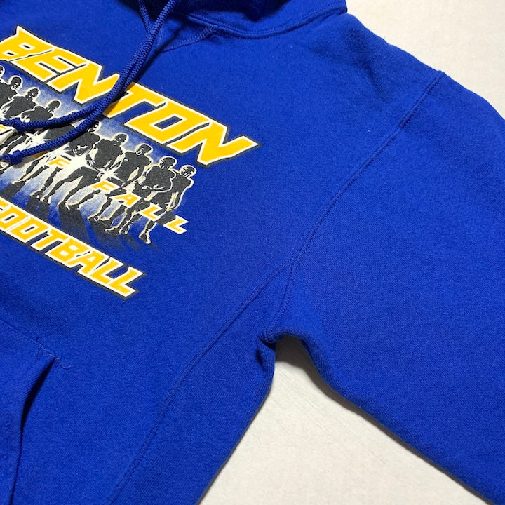 ラッセル Russell Athletic パーカー フットボール ブルー メンズS