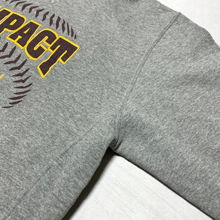 ラッセル Russell Athletic パーカー ベースボール グレー メンズL