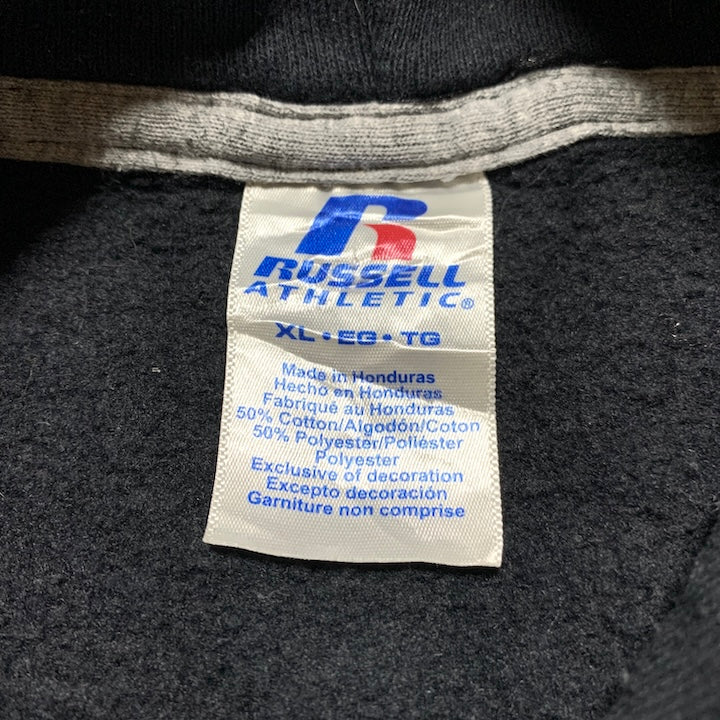 ラッセル Russell Athletic パーカー ブラック オーバーサイズ メンズXL