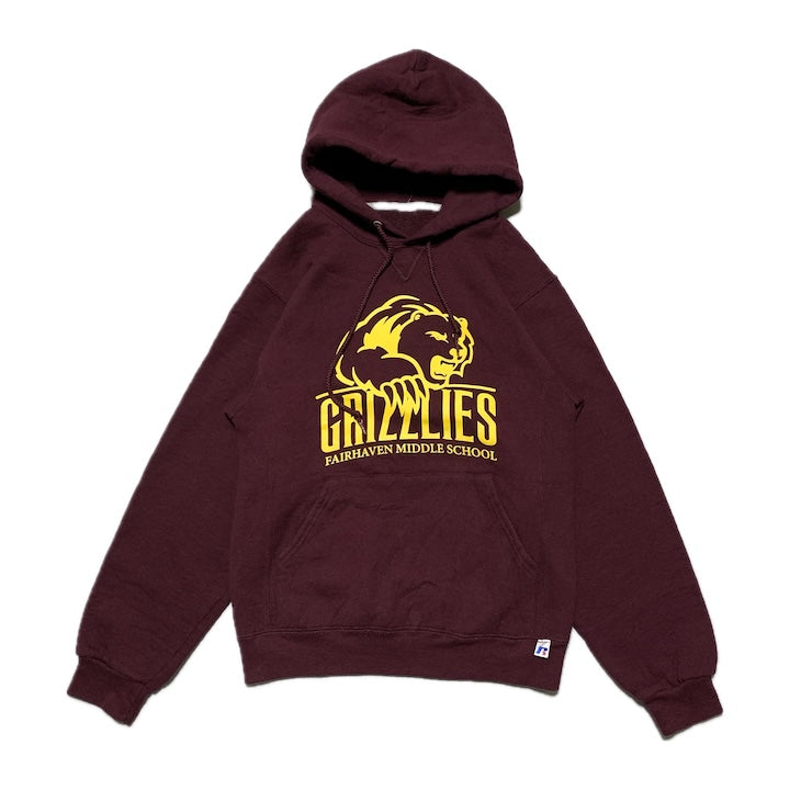 ラッセル Russell Athletic パーカー グリズリーズ えんじ メンズM