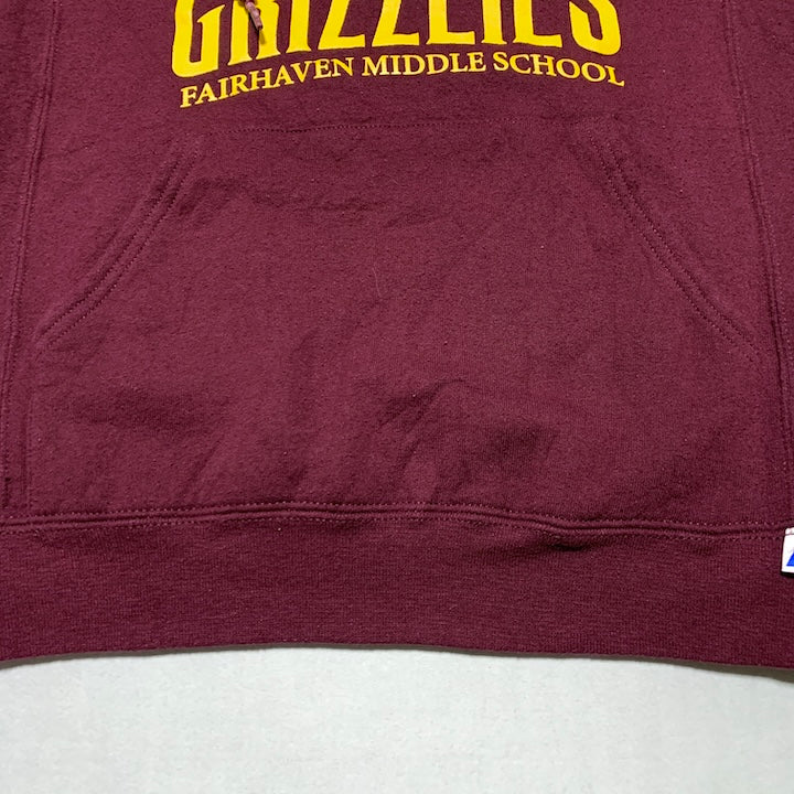 ラッセル Russell Athletic パーカー グリズリーズ えんじ メンズM