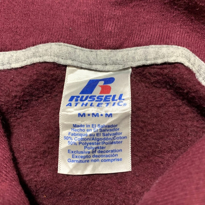 ラッセル Russell Athletic パーカー バスケットボール えんじ メンズM