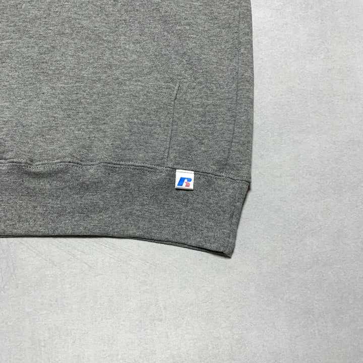 ラッセル Russell Athletic パーカー フットボール ネイビー×グレー メンズS