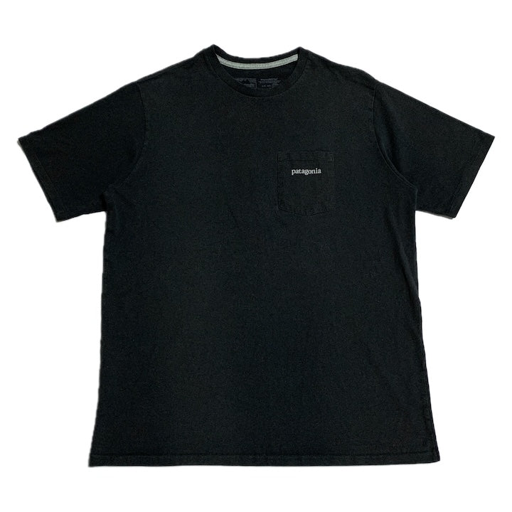 パタゴニア Patagonia Tシャツ メキシコ製 ブラック バックプリント メンズM
