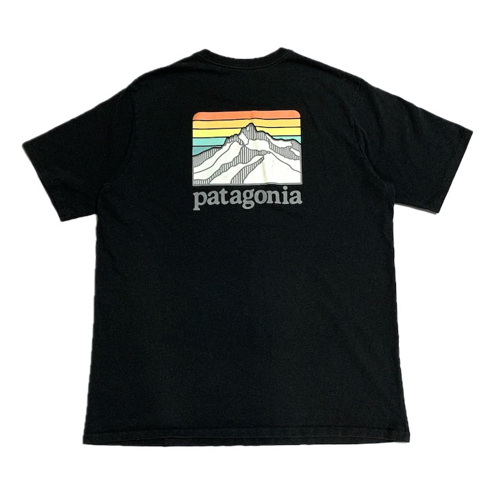 パタゴニア Patagonia Tシャツ メキシコ製 ブラック バックプリント メンズM
