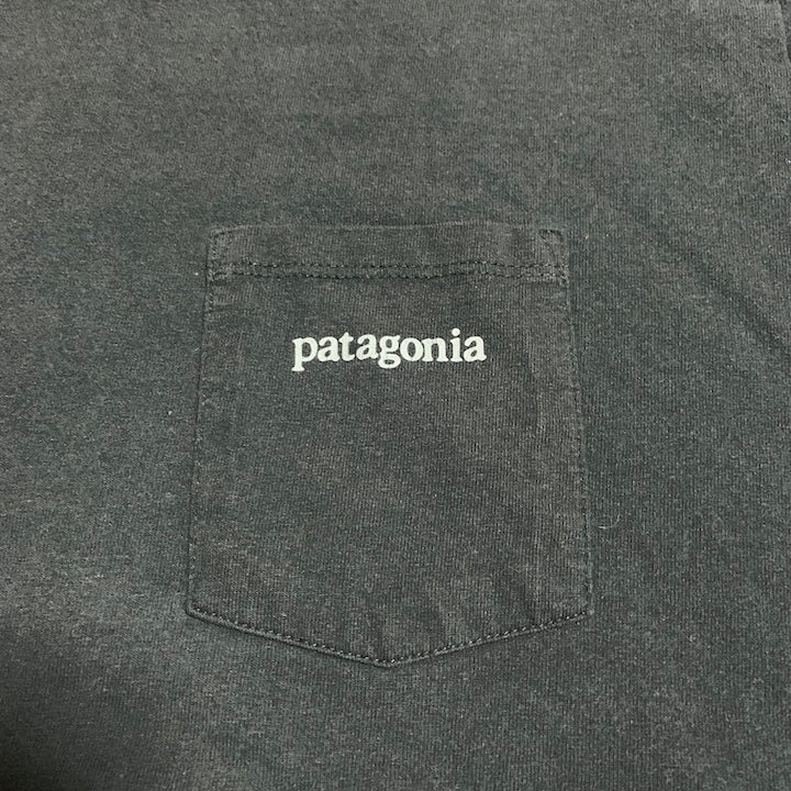パタゴニア Patagonia Tシャツ メキシコ製 ブラック バックプリント メンズM