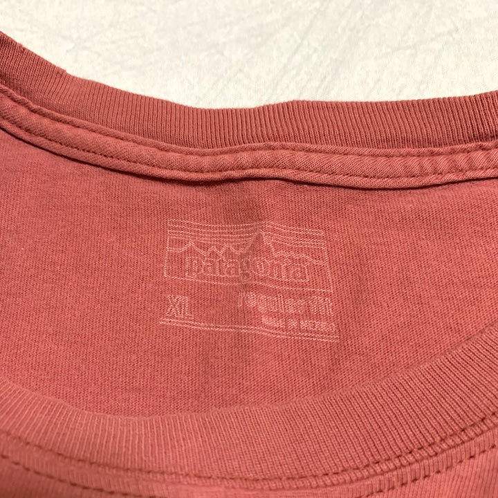 パタゴニア Patagonia Tシャツ メキシコ製 ピンク バックプリント メンズXL