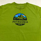 パタゴニア Patagonia Tシャツ メキシコ製 グリーン ロゴプリント メンズL