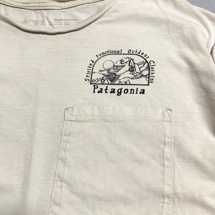 パタゴニア Patagonia Tシャツ メキシコ製 ホワイト バックプリント メンズL