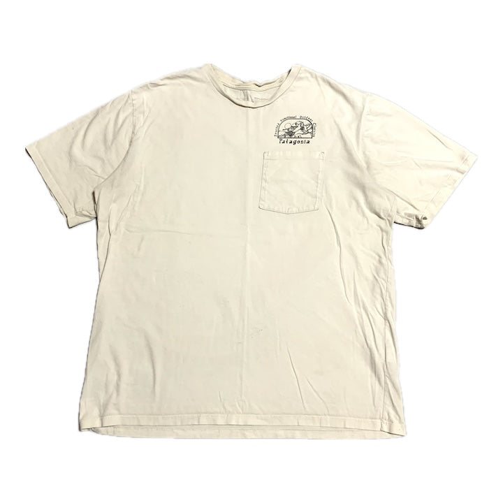 パタゴニア Patagonia Tシャツ メキシコ製 ホワイト バックプリント メンズL