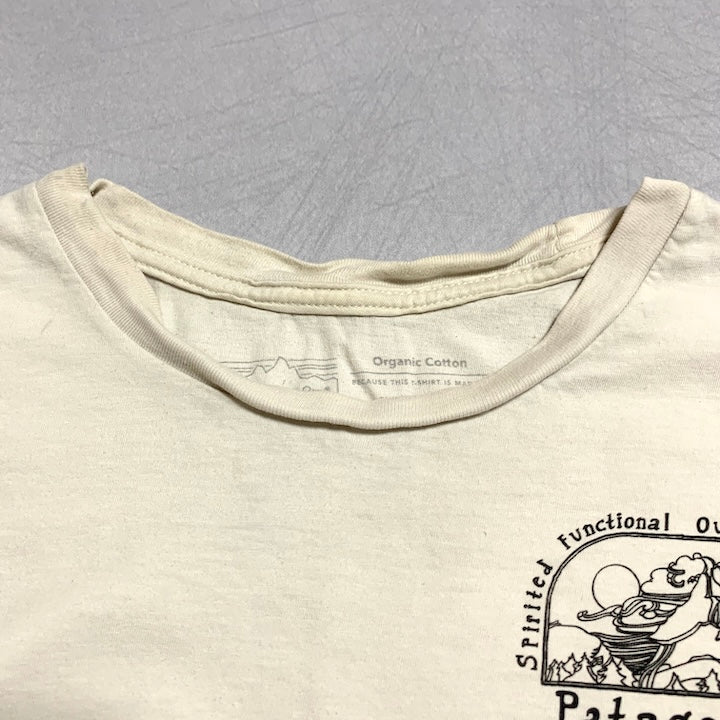 パタゴニア Patagonia Tシャツ メキシコ製 ホワイト バックプリント メンズL