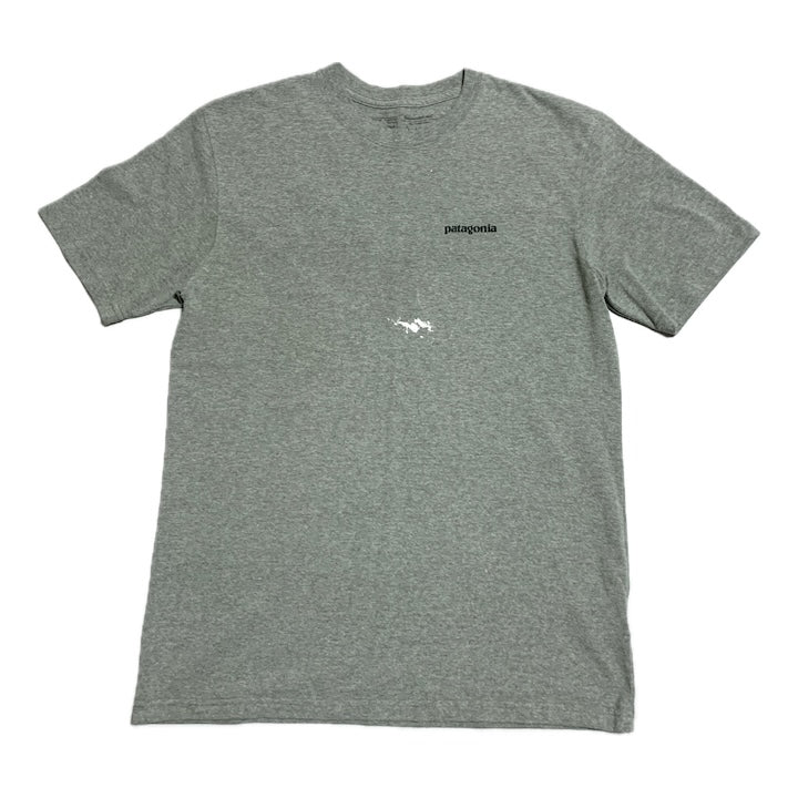 パタゴニア Patagonia Tシャツ メキシコ製 グレー バックプリント メンズS