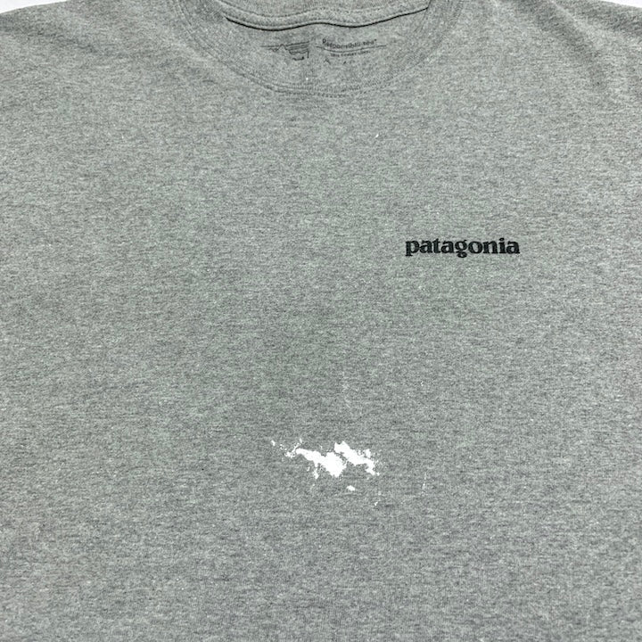パタゴニア Patagonia Tシャツ メキシコ製 グレー バックプリント メンズS