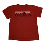パタゴニア Patagonia Tシャツ レッド バックプリント メンズM