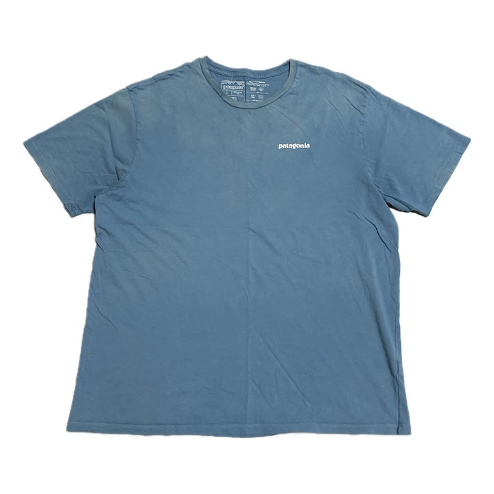 パタゴニア Patagonia Tシャツ ベトナム製 スカイブルー バックプリント メンズL