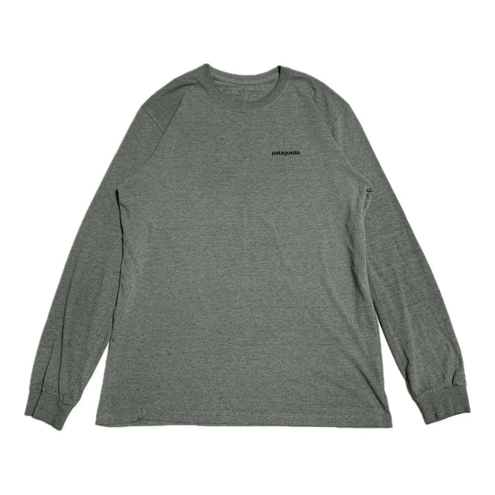 パタゴニア Patagonia ロンT メキシコ製 グレー バックプリント メンズM