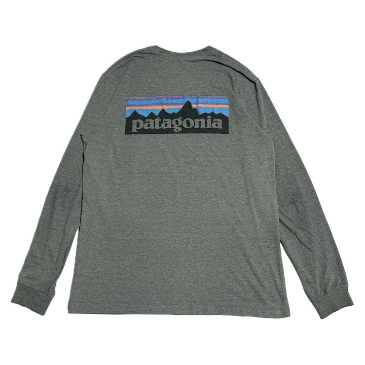 パタゴニア Patagonia ロンT メキシコ製 グレー バックプリント メンズ