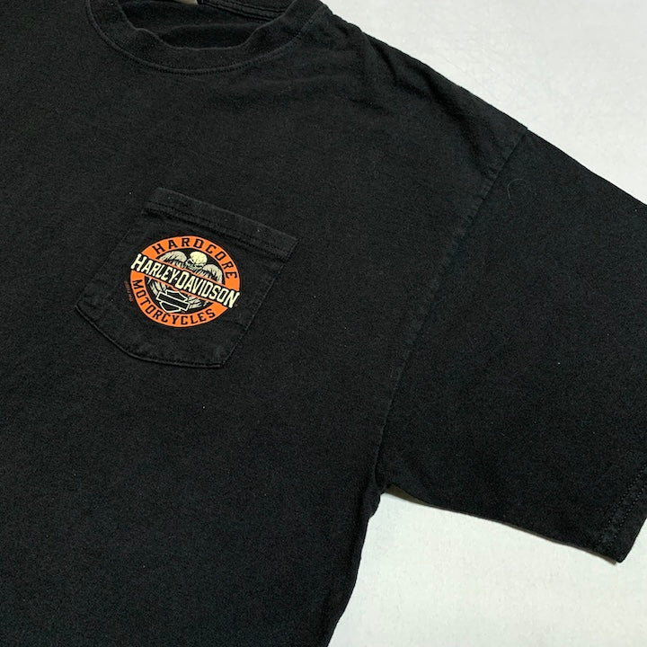 ハーレーダビッドソン  Harley-Davidson Tシャツ アイオワ ブラック メンズXXL